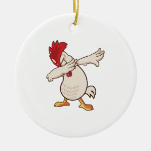 Kip Dabbing Boer Dab Dans Keramisch Ornament