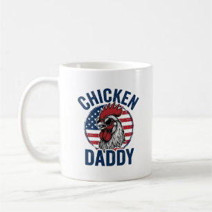 Kip Daddy Haan Vintage Patriottisch Shirt Desi Koffiemok