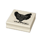 Kip Decoratief Terug Adres Stempel (Stempel)