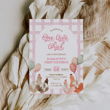 Kip Eerste Verjaardagsuitnodiging