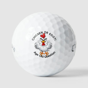 Kip-ei op maat discussie Grappig golfbal cadeau Golfballen