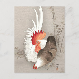 Kip en Haan door Ohara Koson Briefkaart