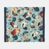 Kip en Haan Ontwerp Fleece Deken (Voorkant (Horizontaal))