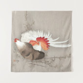 Kip en haan van Ohara Koson Wandkleed (Voorkant (horizontaal))