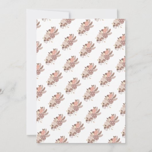 Kip en Paaseieren Gelukkig Pasen Kaart (Achterkant)