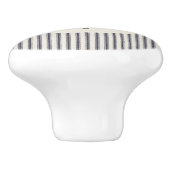 kip en tikkende gestreepte keramische knop (Zijkant)