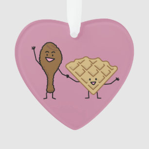 Kip en Waffles - Amerikaanse en zuidelijke kooktoe Ornament
