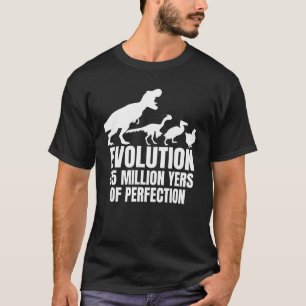 Kip Evolutie Boer Dinosaurus T-Rex Hen T-shirt
