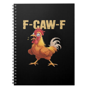 Kip F-Caw-F Klassiek Grappig Retro Notitieboek