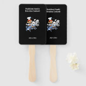 Kip familie reünie Cookout Custom Handwaaier (Voorkant en achterkant)