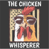 Kip fluisteraar Kip Boer Grappige Boer Sticker (Voorkant)