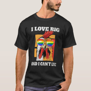Kip Gelijkheid Gay Pride Regenboogvlag Love Is Lo T-shirt
