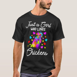 Kip Gewoon Een Meisje Dat Van Kippen Houdt Vintage T-shirt