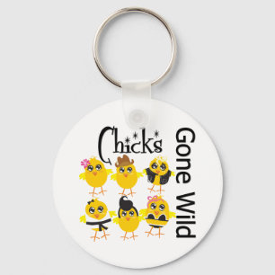Kip Gone Wild Sleutelhanger