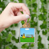 Kip graven me. sleutelhanger (Hand)