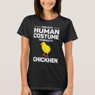 kip halloween kostuum cute gele kuiken t-shirt