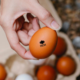 Kip, Hen Eggs | Verse eieren | Eieren Mini Stamp Rubberstempel