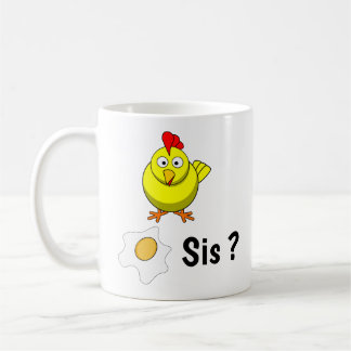 Kip herkent zusters ei koffiemok