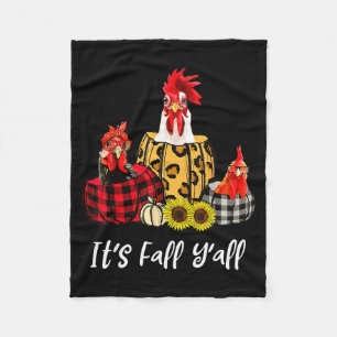 Kip Het Is Herfst Y'all Luipaard Pompoen Herfst Th Fleece Deken