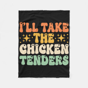 Kip, ik neem de kipnuggets Grappig Retro Fleece Deken