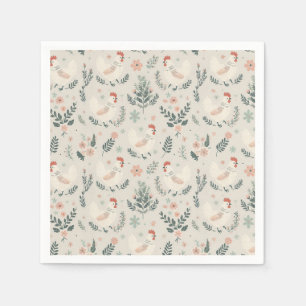 Kip in de tuin servet