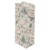 Kip in de tuin wijn cadeautas (Voorkant Gekanteld)