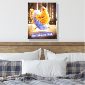 Kip in een Tutu Canvas Afdruk (Insitu (Slaapkamer))