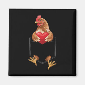 Kip In Zak Hen Boerderij Dierenliefhebber Ontwerp  Magneet