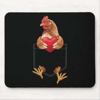 Kip In Zak Hen Boerderij Dierenliefhebber Ontwerp  Muismat