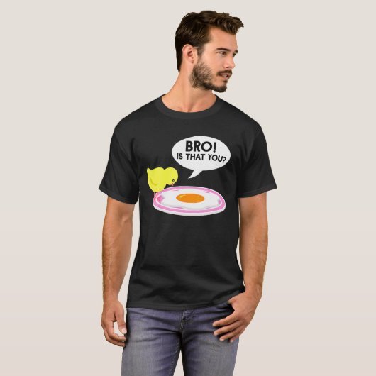 Kip is dat je broedeieren geeft t-shirt (Voorkant volledig)