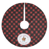 Kip Kerst Buffel Plaid Kerstboom Rok (Voorkant)