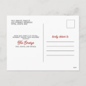 Kip Kerst Foto Buffel Plaid Feestdagenkaart (Achterkant)