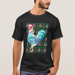 Kip Kerst Pyjama Licht Vest Kerstmis T-shirt