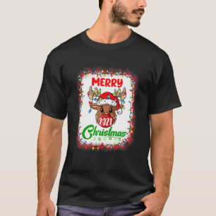 Kip-kerstboom — Santa Hat-boer — licht T-shirt