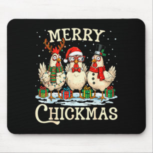 Kip Kerstmis Kerstman Hoed Prettig Kippmas Kerst P Muismat