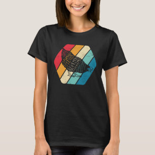 Kip Kip Boerderij Dier Retro T-shirt