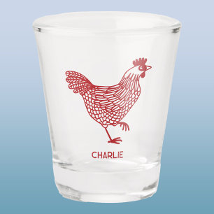 Kip Kip Gepersonaliseerd Shot Glas