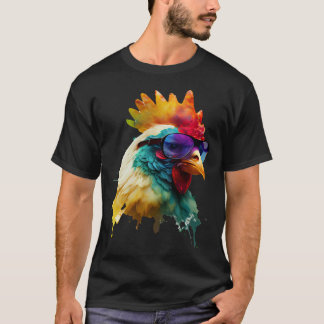 kip kip zonnebril vakantie kip fans p t-shirt