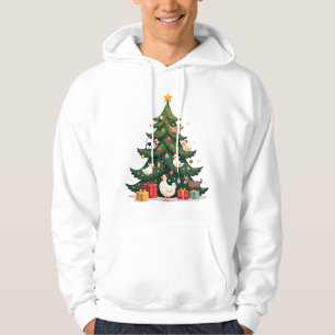 Kip Koe Geit Paard Boerderij Dier Boer Kerstmis Hoodie