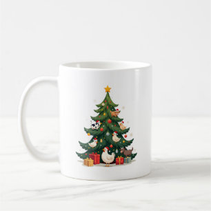 Kip Koe Geit Paard Boerderij Dier Boer Kerstmis Koffiemok