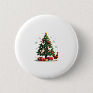 Kip Koe Geit Paard Boerderij Dier Boer Kerstmis Ronde Button 5,7 Cm
