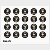 Kip Kostuum  Ronde Sticker (Vel)