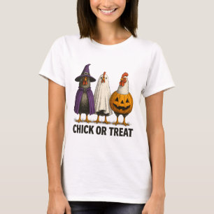 Kip Kuiken Of Traktatie Grappig Halloween Kostuum  T-shirt