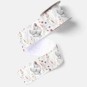 Kip lint Grijs Kip Wildflower Weide