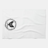 Kip mama decoratieve krans keukenhanddoek (Horizontaal)