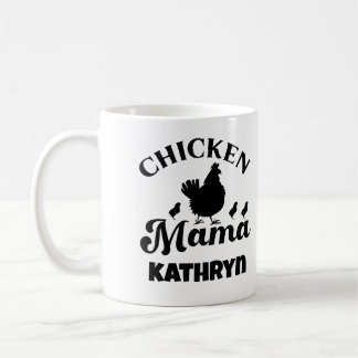 Kip Mama Mam Pluimvee Lover Custom Naam Moeder Koffiemok