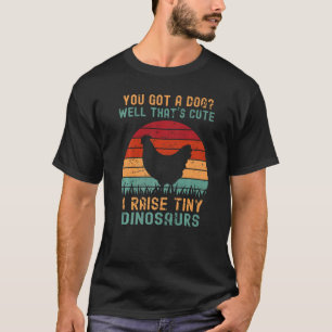 Kip Mannen Vrouwen Kinderen Ik kweek kleine dinos T-shirt