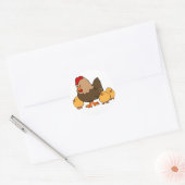 Kip met Baby sticker (Envelop)
