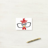 Kip met bril Face Post-it® Notes (Op bureau)