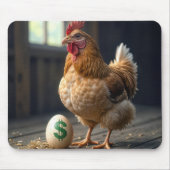 Kip met een duur ei muismat (Voorkant)